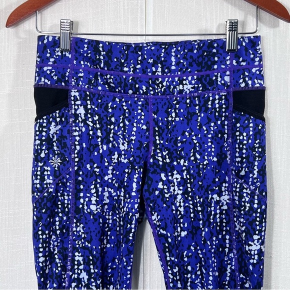 Athleta Pebble Be Free Knicker Crop Running Workout Leggings Sz S - Picture 3 of 10